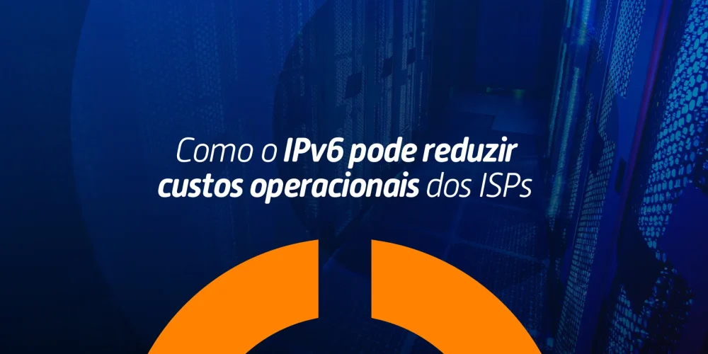 Servidores de data center representando a infraestrutura de ISPs e a redução de custos com a adoção do protocolo IPv6